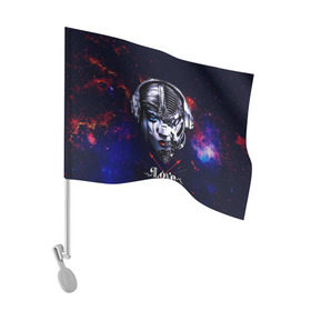 Флаг для автомобиля с принтом Пиратская станция в Белгороде, 100% полиэстер | Размер: 30*21 см | and | dnb | drumm | love | pirate | station | бэйс | драм | пиратская | станция