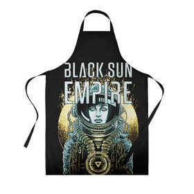 Фартук 3D с принтом Black Sun Empire в Белгороде, 100% полиэстер | общий размер — 65 х 85 см, ширина нагрудника — 26 см, горловина — 53 см, длина завязок — 54 см, общий обхват в поясе — 173 см. Принт на завязках и на горловине наносится с двух сторон, на основной части фартука — только с внешней стороны | empire