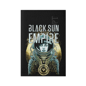 Обложка для паспорта матовая кожа с принтом Black Sun Empire в Белгороде, натуральная матовая кожа | размер 19,3 х 13,7 см; прозрачные пластиковые крепления | empire