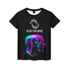 Женская футболка 3D с принтом Black Sun Empire в Белгороде, 100% полиэфир ( синтетическое хлопкоподобное полотно) | прямой крой, круглый вырез горловины, длина до линии бедер | empire