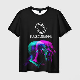 Мужская футболка 3D с принтом Black Sun Empire в Белгороде, 100% полиэфир | прямой крой, круглый вырез горловины, длина до линии бедер | Тематика изображения на принте: empire