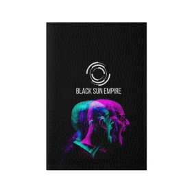 Обложка для паспорта матовая кожа с принтом Black Sun Empire в Белгороде, натуральная матовая кожа | размер 19,3 х 13,7 см; прозрачные пластиковые крепления | empire