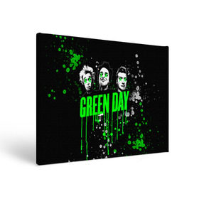 Холст прямоугольный с принтом Green Day в Белгороде, 100% ПВХ |  | green day | rock | грин дей | рок