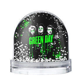 Снежный шар с принтом Green Day в Белгороде, Пластик | Изображение внутри шара печатается на глянцевой фотобумаге с двух сторон | green day | rock | грин дей | рок