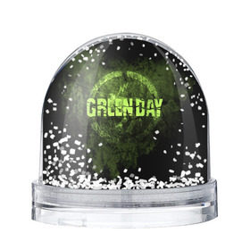 Водяной шар с принтом Green Day в Белгороде, Пластик | Изображение внутри шара печатается на глянцевой фотобумаге с двух сторон | green day | rock | грин дей | рок