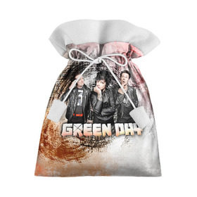 Подарочный 3D мешок с принтом Green Day в Белгороде, 100% полиэстер | Размер: 29*39 см | green day | rock | грин дей | рок