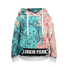 Детская толстовка 3D с принтом Linkin Park в Белгороде, 100% полиэстер | двухслойный капюшон со шнурком для регулировки, мягкие манжеты на рукавах и по низу толстовки, спереди карман-кенгуру с мягким внутренним слоем | linkin park | rock | линкин парк | рок