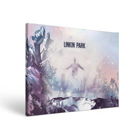 Холст прямоугольный с принтом Linkin Park в Белгороде, 100% ПВХ |  | linkin park | rock | линкин парк | рок