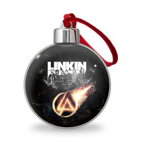Ёлочный шар с принтом Linkin Park в Белгороде, Пластик | Диаметр: 77 мм | Тематика изображения на принте: linkin park | rock | линкин парк | рок