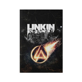 Обложка для паспорта матовая кожа с принтом Linkin Park в Белгороде, натуральная матовая кожа | размер 19,3 х 13,7 см; прозрачные пластиковые крепления | linkin park | rock | линкин парк | рок