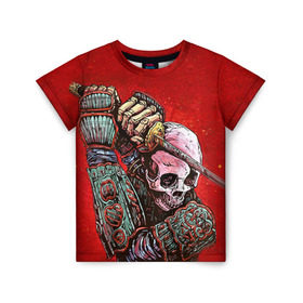 Детская футболка 3D с принтом Скелет в Белгороде, 100% гипоаллергенный полиэфир | прямой крой, круглый вырез горловины, длина до линии бедер, чуть спущенное плечо, ткань немного тянется | скелет