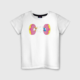 Детская футболка хлопок с принтом Donut Portal в Белгороде, 100% хлопок | круглый вырез горловины, полуприлегающий силуэт, длина до линии бедер | Тематика изображения на принте: 