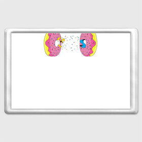 Магнит 45*70 с принтом Donut Portal в Белгороде, Пластик | Размер: 78*52 мм; Размер печати: 70*45 | 