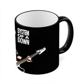 Кружка 3D с принтом System of a Down в Белгороде, керамика | ёмкость 330 мл | hard rock | metal | rock | serj | system of a down | tankian | метал | рок | систем | танкян | хардрок