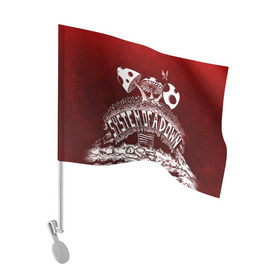 Флаг для автомобиля с принтом System of a Down в Белгороде, 100% полиэстер | Размер: 30*21 см | hard rock | metal | rock | serj | system of a down | tankian | метал | рок | систем | танкян | хардрок