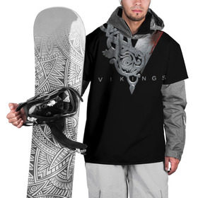 Накидка на куртку 3D с принтом Эмблема Викингов в Белгороде, 100% полиэстер |  | Тематика изображения на принте: vikings | вальхалла | викинги | лого | рагнар лодброк | сериалы | эмблема