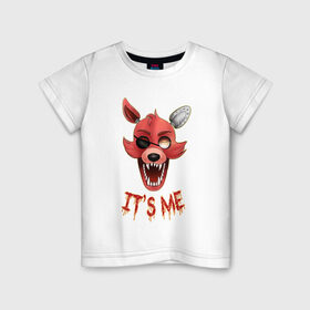 Детская футболка хлопок с принтом Five nights at Freddy`s Foxy в Белгороде, 100% хлопок | круглый вырез горловины, полуприлегающий силуэт, длина до линии бедер | фнаф