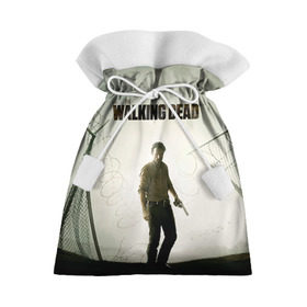 Подарочный 3D мешок с принтом The Walking Dead в Белгороде, 100% полиэстер | Размер: 29*39 см | Тематика изображения на принте: зомби