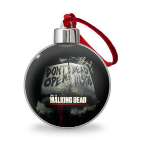Ёлочный шар с принтом The Walking Dead в Белгороде, Пластик | Диаметр: 77 мм | Тематика изображения на принте: зомби