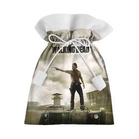 Подарочный 3D мешок с принтом The Walking Dead в Белгороде, 100% полиэстер | Размер: 29*39 см | Тематика изображения на принте: зомби