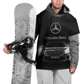 Накидка на куртку 3D с принтом Mercedes в Белгороде, 100% полиэстер |  | amg | benz | mercedes | бенс | бенц | мерседес