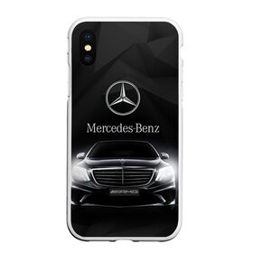 Чехол для iPhone XS Max матовый с принтом Mercedes в Белгороде, Силикон | Область печати: задняя сторона чехла, без боковых панелей | amg | benz | mercedes | бенс | бенц | мерседес
