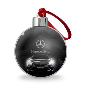 Ёлочный шар с принтом Mercedes в Белгороде, Пластик | Диаметр: 77 мм | Тематика изображения на принте: amg | benz | mercedes | бенс | бенц | мерседес