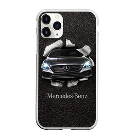 Чехол для iPhone 11 Pro матовый с принтом Mercedes в Белгороде, Силикон |  | amg | benz | mercedes | бенс | бенц | кожа | мерседес