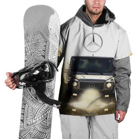 Накидка на куртку 3D с принтом Mercedes в Белгороде, 100% полиэстер |  | amg | benz | gelentvagen | mercedes | бенс | бенц | гелентваген | гелик | мерседес