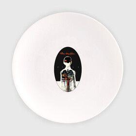 Тарелка с принтом Three Days Grace Human в Белгороде, фарфор | диаметр - 210 мм
диаметр для нанесения принта - 120 мм | three days grace