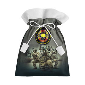 Подарочный 3D мешок с принтом Спецназ в Белгороде, 100% полиэстер | Размер: 29*39 см | альфа | армия | войска | гру | силовые структуры