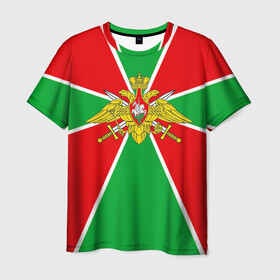 Мужская футболка 3D с принтом Пограничные войска в Белгороде, 100% полиэфир | прямой крой, круглый вырез горловины, длина до линии бедер | армия | войска | пограничники | погранцы | силовые структуры