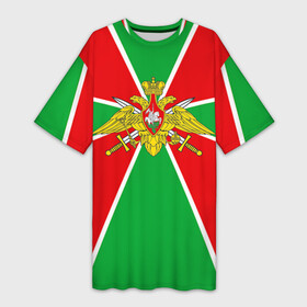 Платье-футболка 3D с принтом Пограничные войска в Белгороде,  |  | армия | войска | пограничники | погранцы | силовые структуры