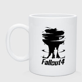 Кружка с принтом Fallout 4: взрыв в Белгороде, керамика | объем — 330 мл, диаметр — 80 мм. Принт наносится на бока кружки, можно сделать два разных изображения | fallout | fallout 4: взрыввзрыв | апокалипсис | игры | подарок | ядерный