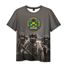 Мужская футболка 3D с принтом Мотострелковые войска в Белгороде, 100% полиэфир | прямой крой, круглый вырез горловины, длина до линии бедер | армия | войска | мотострелки | пехота | силовые войска