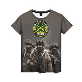 Женская футболка 3D с принтом Мотострелковые войска в Белгороде, 100% полиэфир ( синтетическое хлопкоподобное полотно) | прямой крой, круглый вырез горловины, длина до линии бедер | армия | войска | мотострелки | пехота | силовые войска