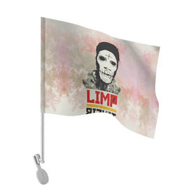 Флаг для автомобиля с принтом Limp Bizkit в Белгороде, 100% полиэстер | Размер: 30*21 см | bizkit | limp | limp bizkit | бизкит | лимп | лимп бизкит | лимпбизкит | рок