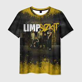 Мужская футболка 3D с принтом Limp Bizkit в Белгороде, 100% полиэфир | прямой крой, круглый вырез горловины, длина до линии бедер | bizkit | limp | limp bizkit | бизкит | лимп | лимп бизкит | лимпбизкит | рок