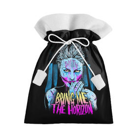 Подарочный 3D мешок с принтом Bring Me The Horizon в Белгороде, 100% полиэстер | Размер: 29*39 см | Тематика изображения на принте: bmth | bring me the horizon | hardcore | rock | музыка | рок