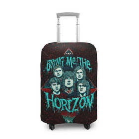 Чехол для чемодана 3D с принтом Bring Me The Horizon в Белгороде, 86% полиэфир, 14% спандекс | двустороннее нанесение принта, прорези для ручек и колес | bmth | bring me the horizon | hardcore | rock | музыка | рок