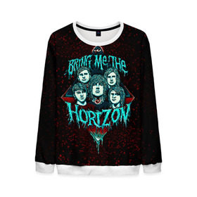 Мужской свитшот 3D с принтом Bring Me The Horizon в Белгороде, 100% полиэстер с мягким внутренним слоем | круглый вырез горловины, мягкая резинка на манжетах и поясе, свободная посадка по фигуре | bmth | bring me the horizon | hardcore | rock | музыка | рок