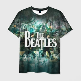 Мужская футболка 3D с принтом The Beatles в Белгороде, 100% полиэфир | прямой крой, круглый вырез горловины, длина до линии бедер | beatles | rock | the beatles | битлз | битлс | битлы | рок