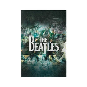 Обложка для паспорта матовая кожа с принтом The Beatles в Белгороде, натуральная матовая кожа | размер 19,3 х 13,7 см; прозрачные пластиковые крепления | Тематика изображения на принте: beatles | rock | the beatles | битлз | битлс | битлы | рок