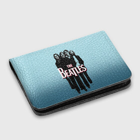 Картхолдер с принтом с принтом The Beatles в Белгороде, натуральная матовая кожа | размер 7,3 х 10 см; кардхолдер имеет 4 кармана для карт; | Тематика изображения на принте: beatles | rock | the beatles | битлз | битлс | битлы | рок