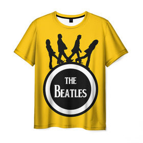 Мужская футболка 3D с принтом The Beatles в Белгороде, 100% полиэфир | прямой крой, круглый вырез горловины, длина до линии бедер | beatles | rock | the beatles | битлз | битлс | битлы | рок