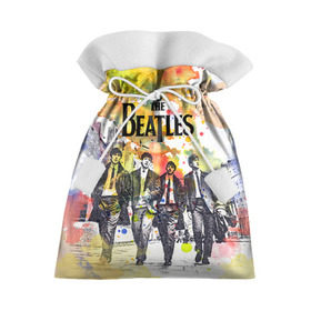 Подарочный 3D мешок с принтом The Beatles в Белгороде, 100% полиэстер | Размер: 29*39 см | Тематика изображения на принте: beatles | rock | the beatles | битлз | битлс | битлы | рок