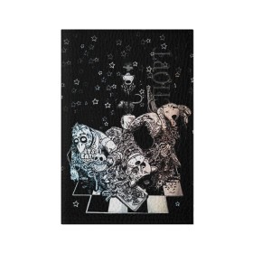 Обложка для паспорта матовая кожа с принтом Five Nights At Freddy`s в Белгороде, натуральная матовая кожа | размер 19,3 х 13,7 см; прозрачные пластиковые крепления | five nights at freddys | fnaf | freddy | игры | медведь | мишка | фнаф | фредди
