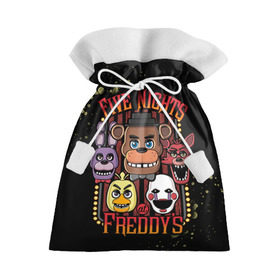 Подарочный 3D мешок с принтом Five Nights At Freddy`s в Белгороде, 100% полиэстер | Размер: 29*39 см | five nights at freddys | fnaf | freddy | игры | медведь | мишка | фнаф | фредди