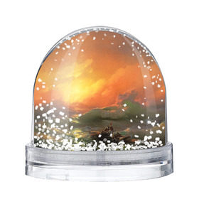 Снежный шар с принтом Айвазовский - 9 Вал в Белгороде, Пластик | Изображение внутри шара печатается на глянцевой фотобумаге с двух сторон | 9 вал | айвазовский | вал | девятый | картина | море | пейзаж | феодосия | художник | черное | шторм