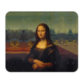Коврик прямоугольный с принтом Леонардо да Винчи - Мона Лиза в Белгороде, натуральный каучук | размер 230 х 185 мм; запечатка лицевой стороны | Тематика изображения на принте: картина | леонардо да винчи | лиза | мона | мона лиза | художник
